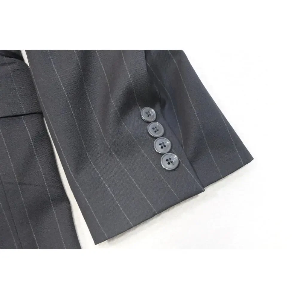 Jos A‎ Bank 100% Wool Striped 2 Piece Suit Pants Jacket Mens Sz 38 x 32 44 L